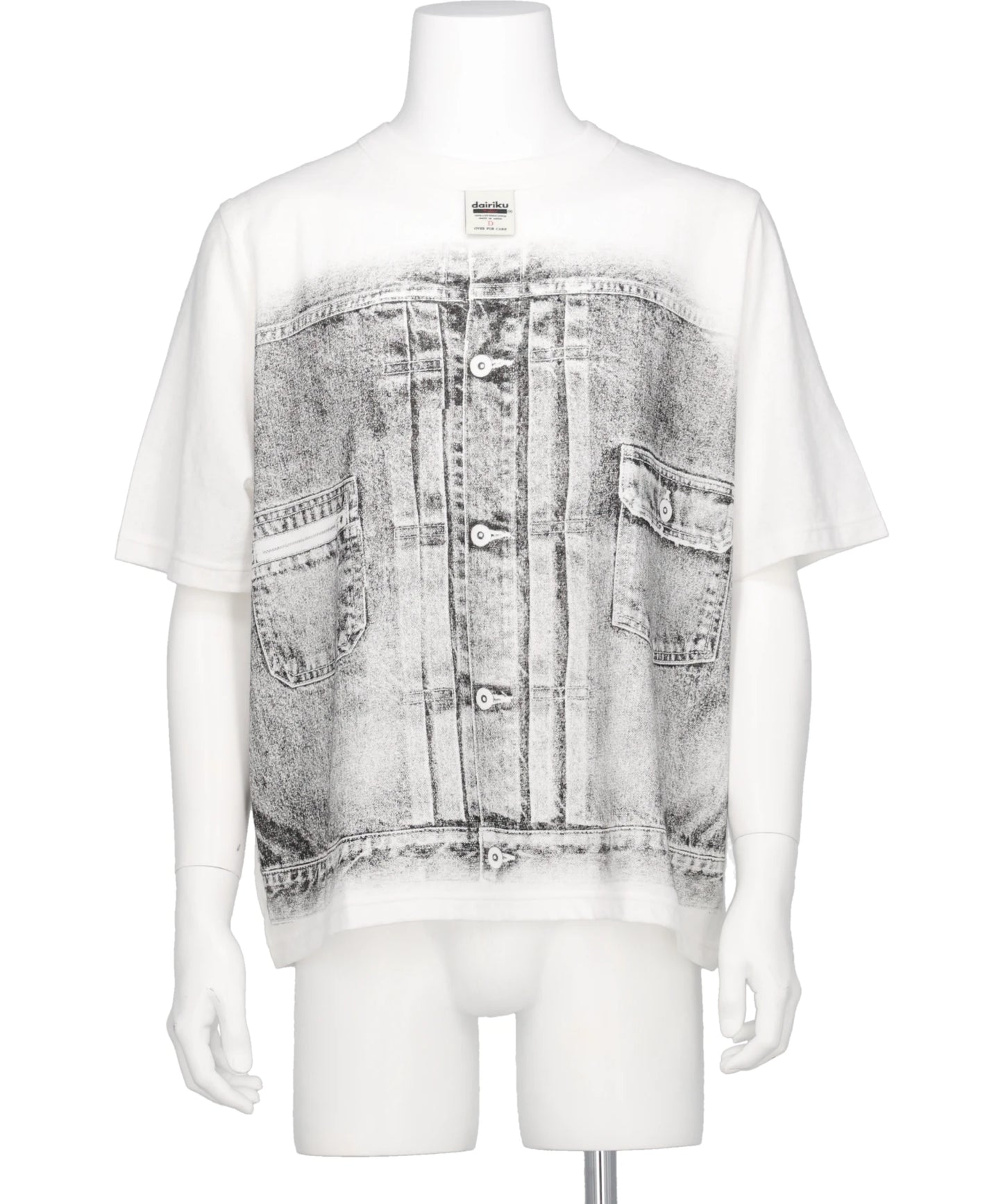 DAIRIKU(ダイリク) 2026SS "MATT"TRANSFER PRINT FANCY DOBBY H-S TAG TEE