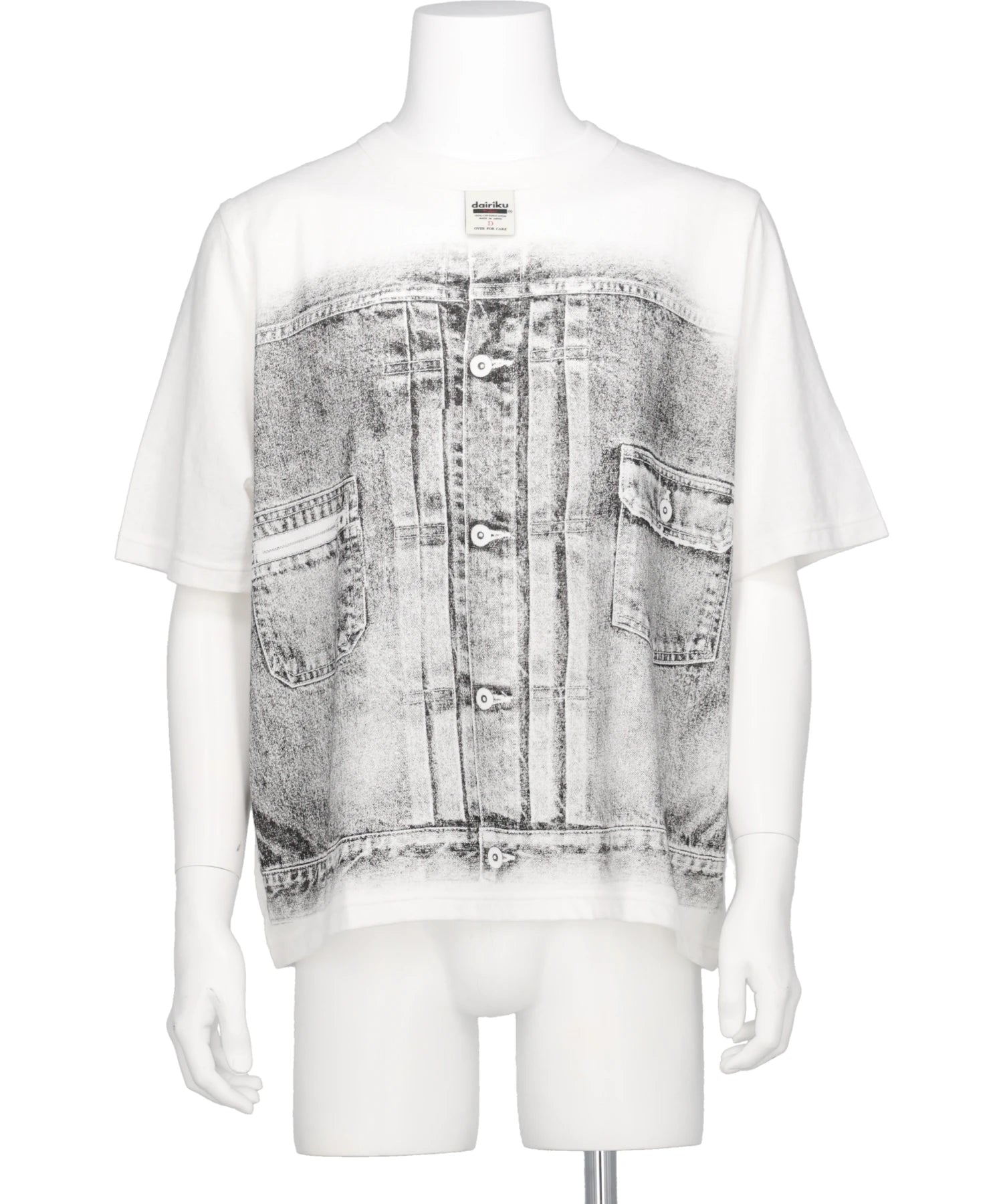 DAIRIKU(ダイリク) 2026SS "MATT"TRANSFER PRINT FANCY DOBBY H-S TAG TEE