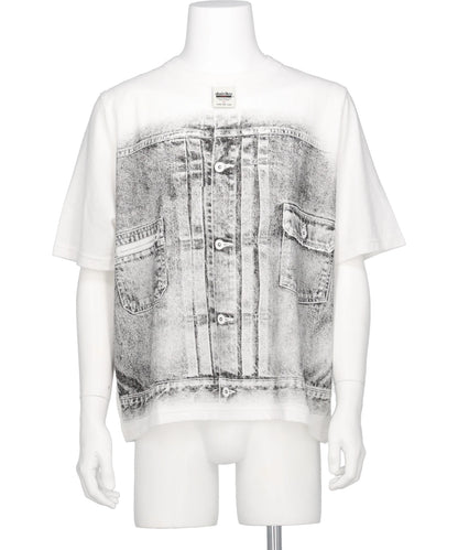 DAIRIKU(ダイリク) 2026SS "MATT"TRANSFER PRINT FANCY DOBBY H-S TAG TEE