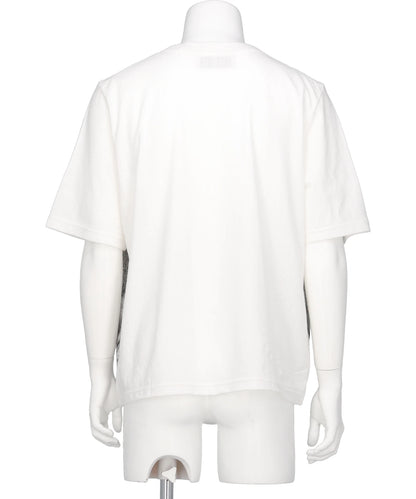"MATT"TRANSFER PRINT FANCY DOBBY H-S TAG TEE