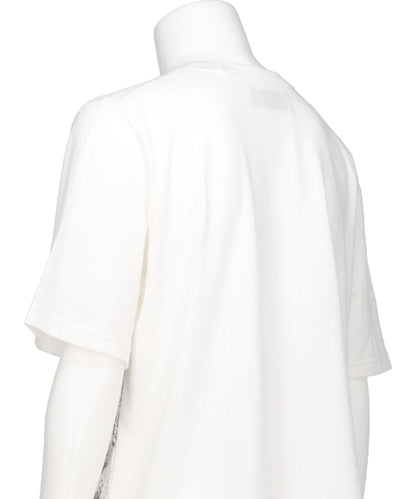 "MATT"TRANSFER PRINT FANCY DOBBY H-S TAG TEE