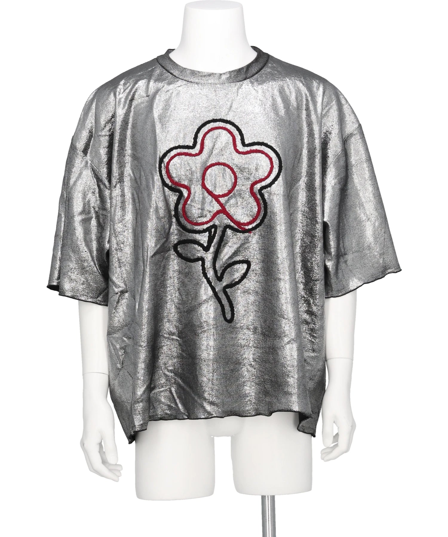 KIDILL(キディル) 2026SS FLOWER CORD EMBROIDERY VELOUR TEE KL1081