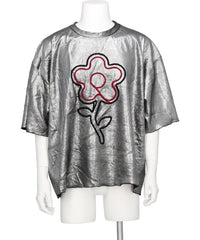 KIDILL(キディル) 2026SS FLOWER CORD EMBROIDERY VELOUR TEE KL1081