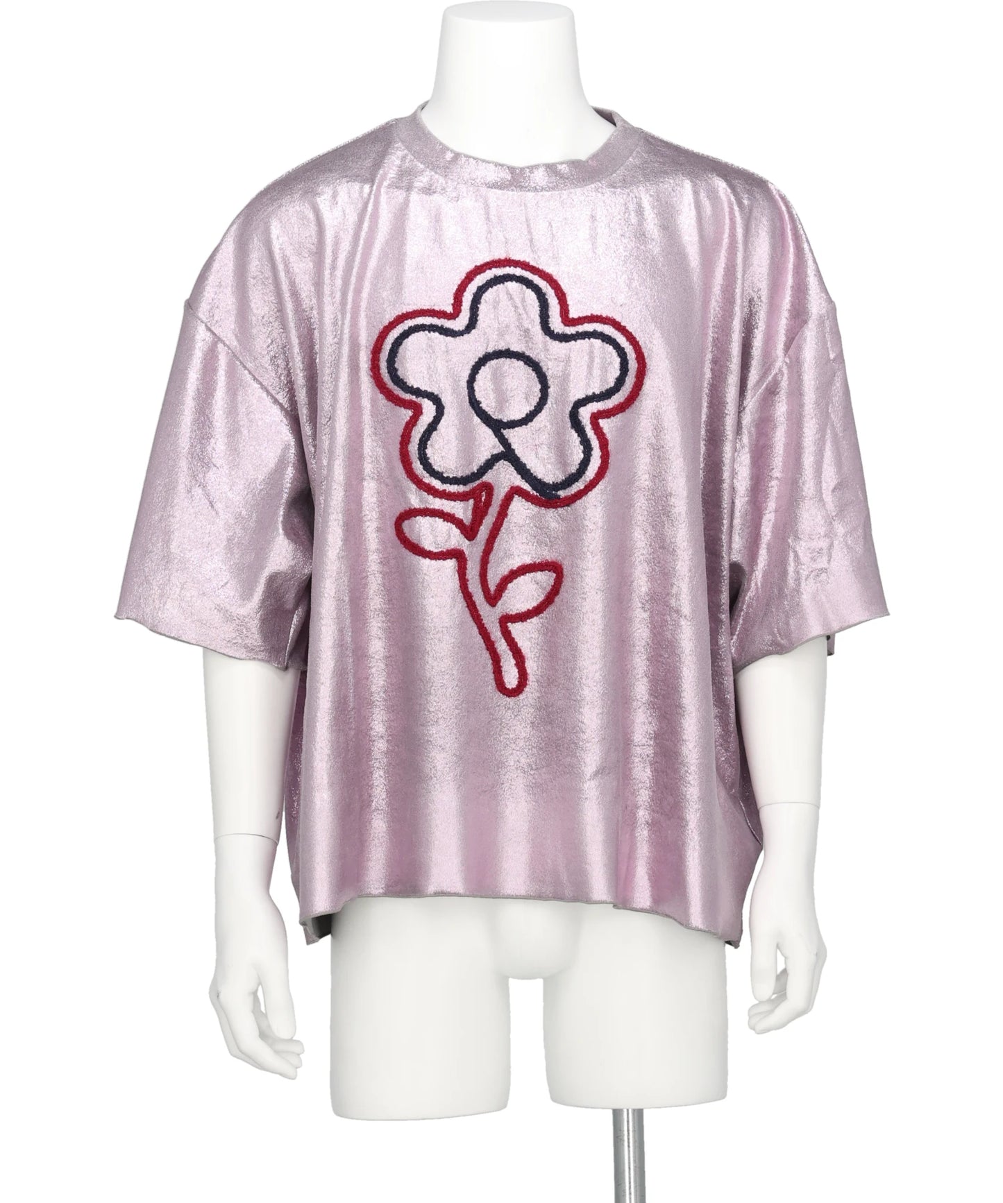 KIDILL(キディル) 2026SS FLOWER CORD EMBROIDERY VELOUR TEE KL1081