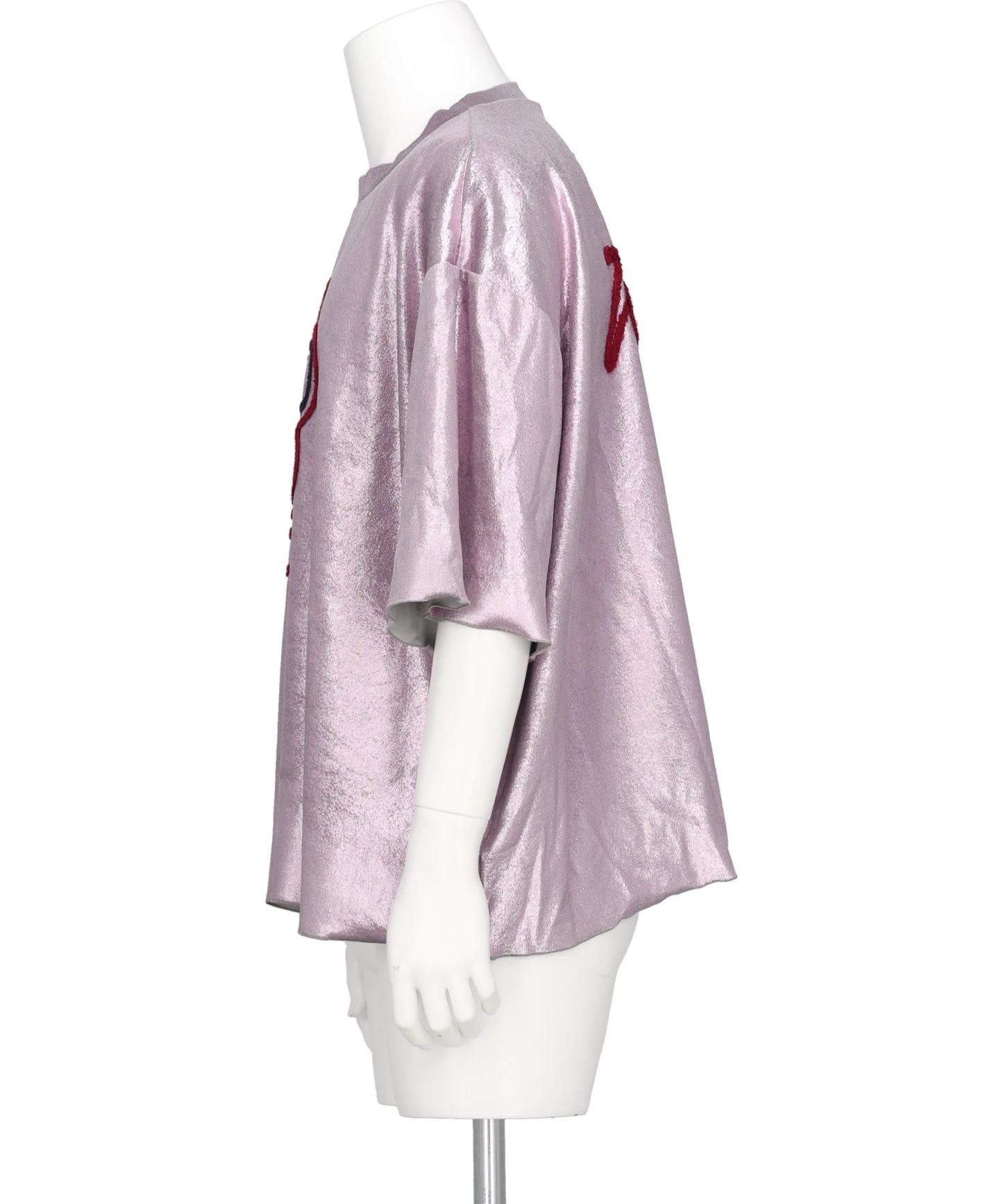 FLOWER CORD EMBROIDERY VELOUR TEE