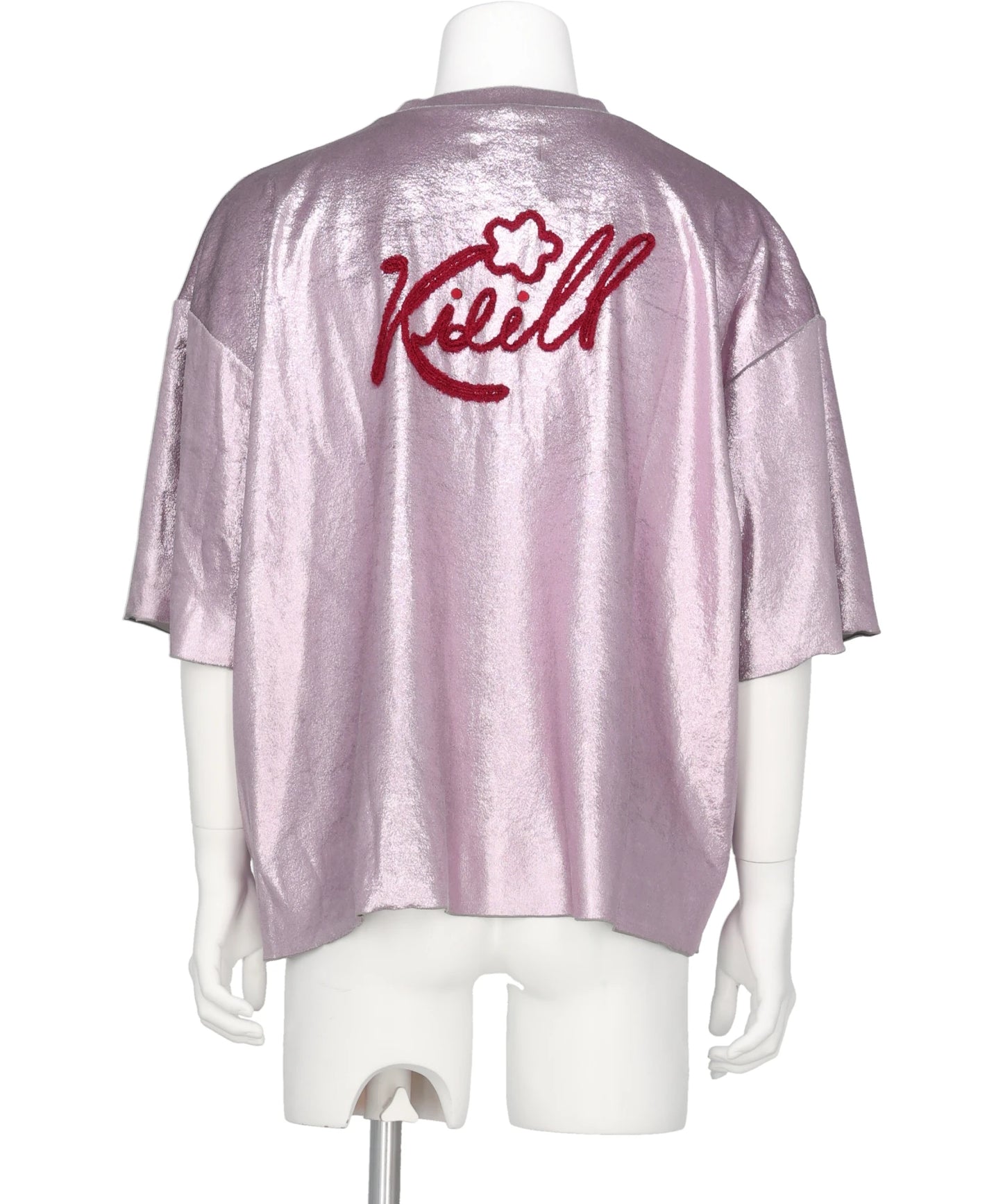 FLOWER CORD EMBROIDERY VELOUR TEE