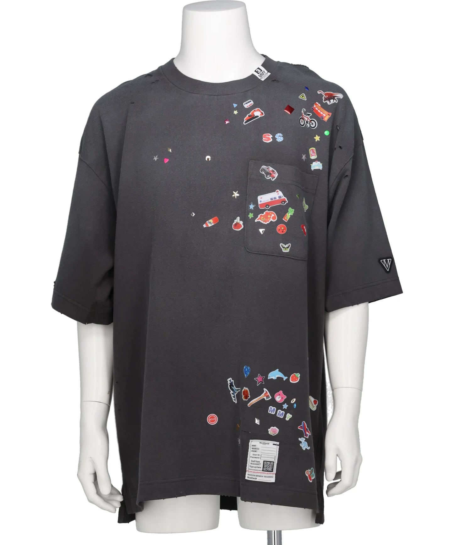 Maison MIHARA YASUHIRO メゾンミハラヤスヒロ J16TS821 KIDS STICKER TEE