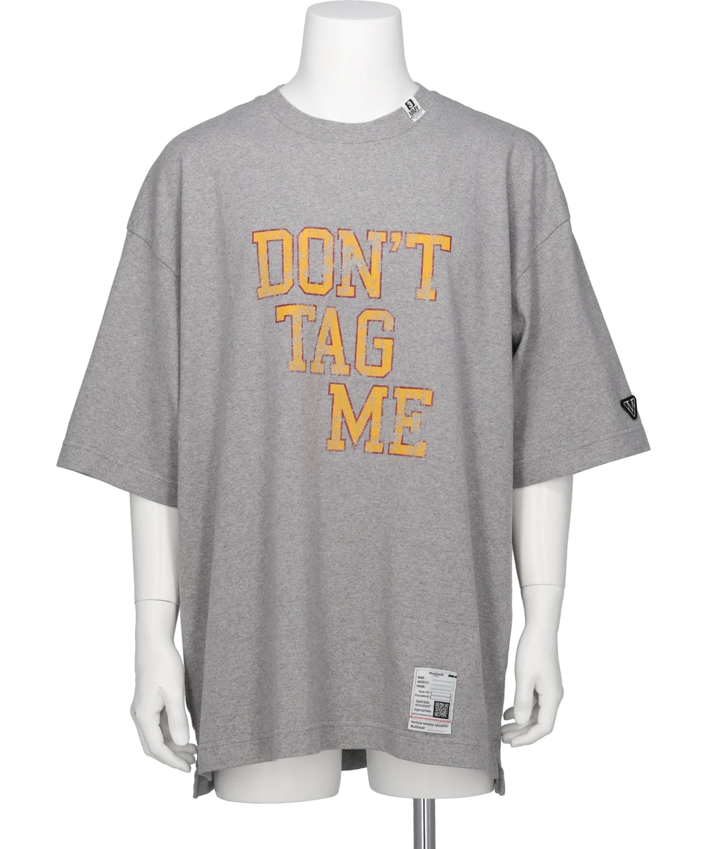 Maison MIHARA YASUHIRO(メゾンミハラヤスヒロ) 2026SS DON'T TAG ME PRINTED TEE J16TS842