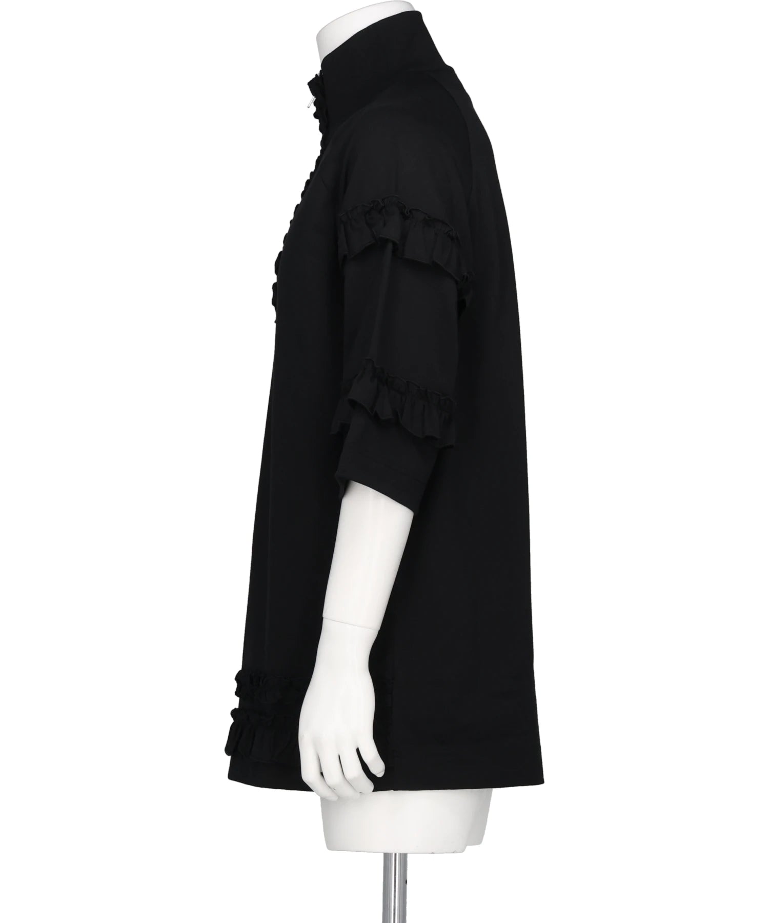 SimoneRochaラッフルフリルネックカットアウトTシャツTS3510553 Simone Rocha - SimoneRochaラッフルフリルネックカットアウトTシャツ