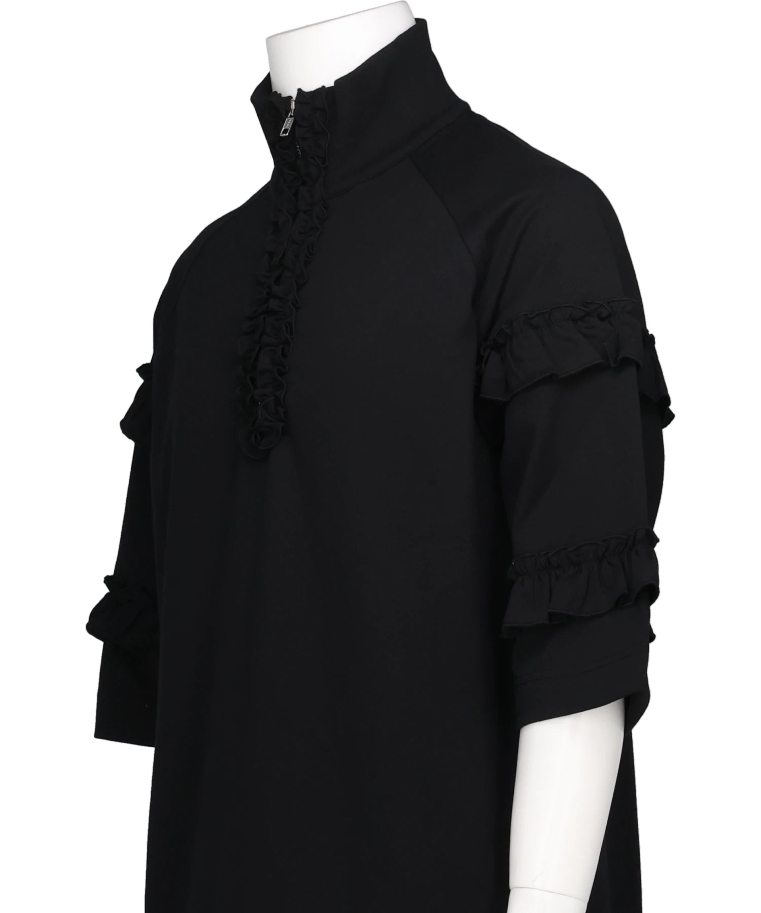 Simone Rocha(シモーネ ロシャ) 2026SS MOCK NECK RUFFLE FRILL ZIP T