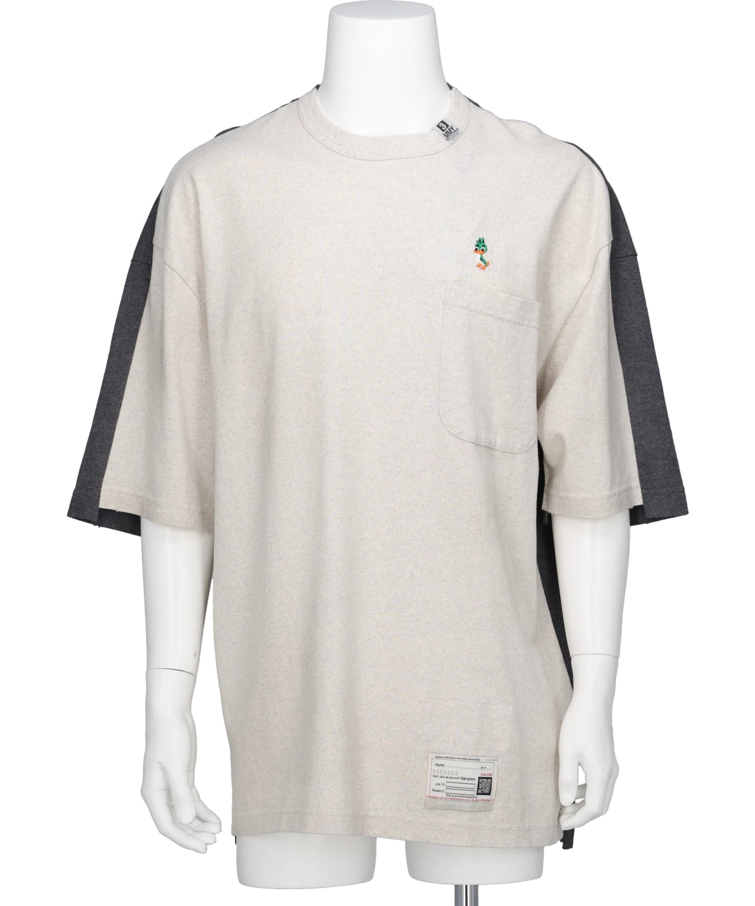 Maison MIHARA YASUHIRO(メゾンミハラヤスヒロ) 2026SS FRONT BACK COMBINED T-SHIRT A16TS602