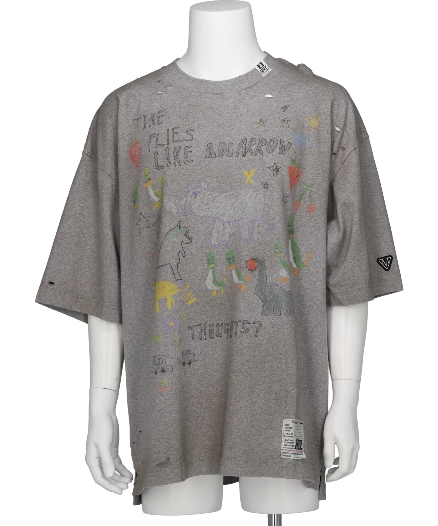 Maison MIHARA YASUHIRO(メゾンミハラヤスヒロ) 2026SS　KIDS DOODLE PRINTED T-SHIRT　J16TS831