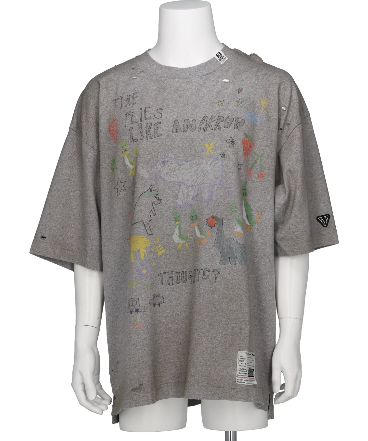 Maison MIHARA YASUHIRO(メゾンミハラヤスヒロ) 2026SS　KIDS DOODLE PRINTED T-SHIRT　J16TS831