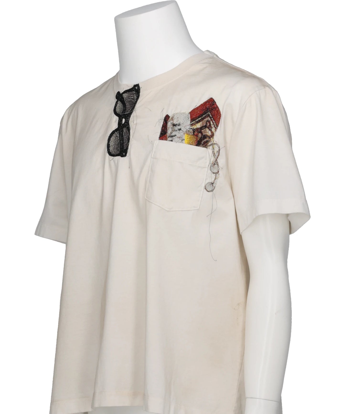 TROMPE L’OEIL EMBROIDERY T-SHIRT