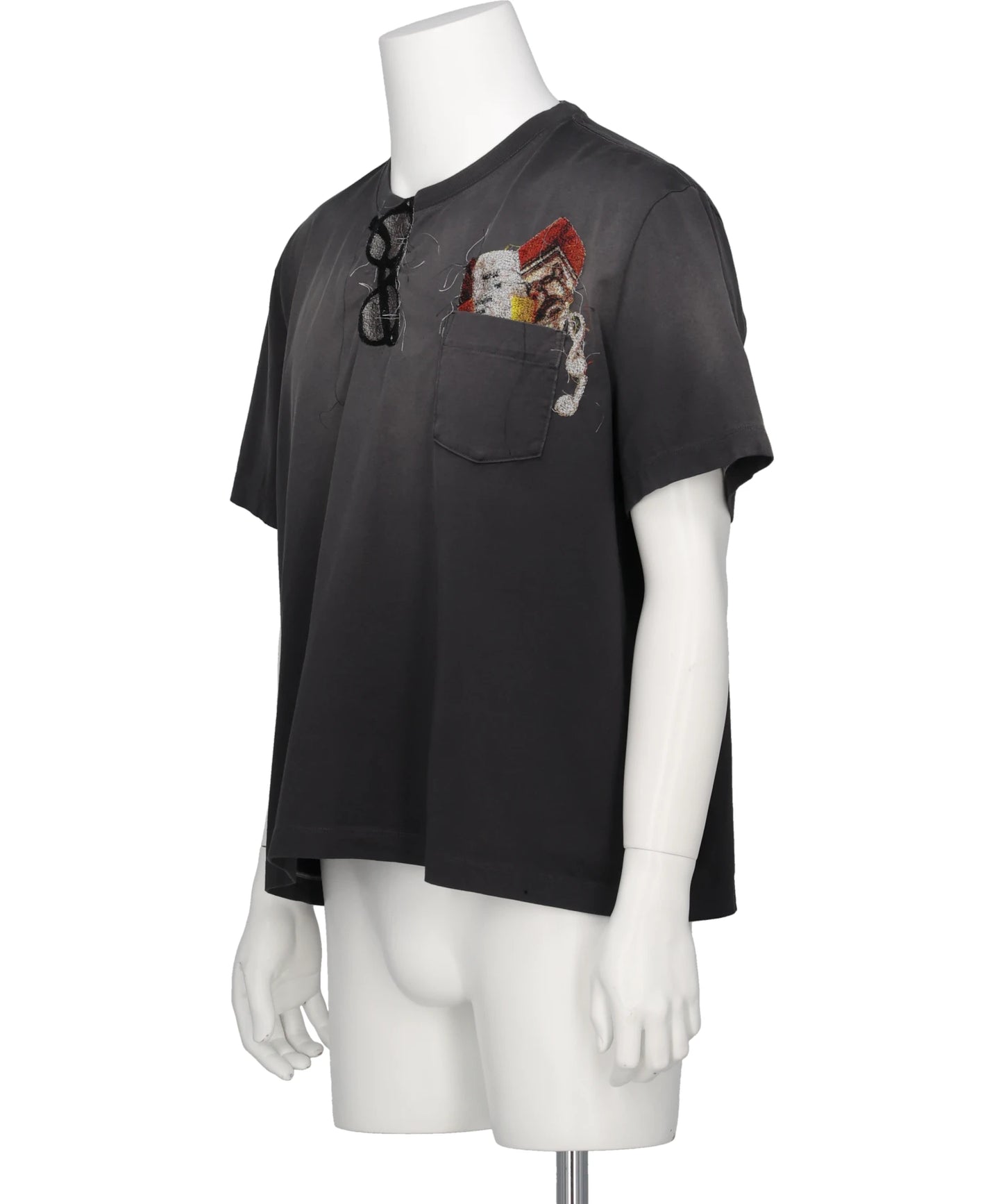 TROMPE L’OEIL EMBROIDERY T-SHIRT