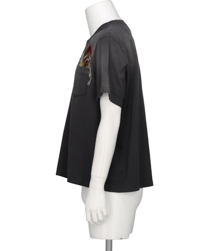 TROMPE L’OEIL EMBROIDERY T-SHIRT