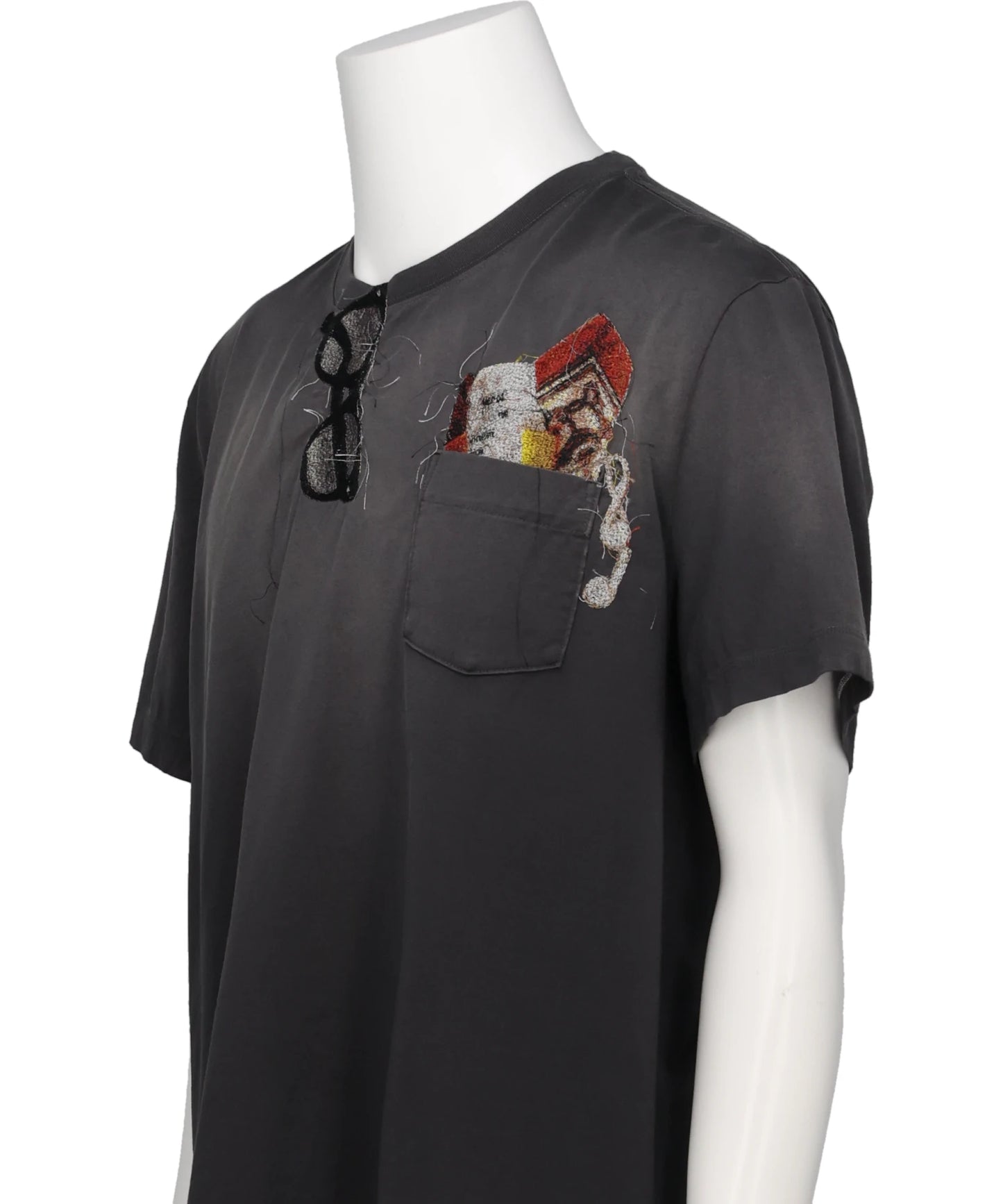 TROMPE L’OEIL EMBROIDERY T-SHIRT