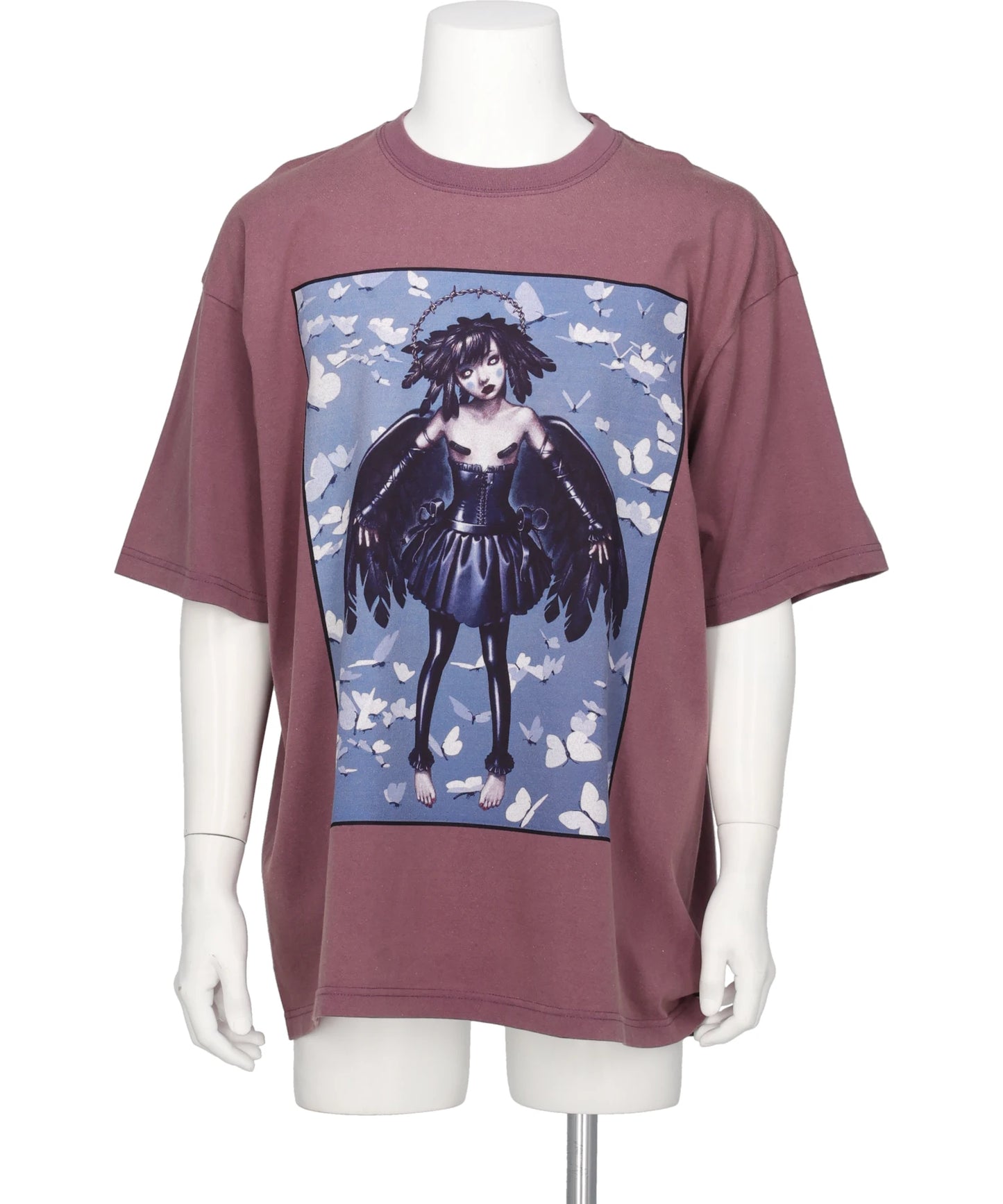 KIDILL(キディル) 2026AW BLACK ANGEL T-SHIRT BIOWASHED ARTWORK BY TREVOR BROWN KL1151