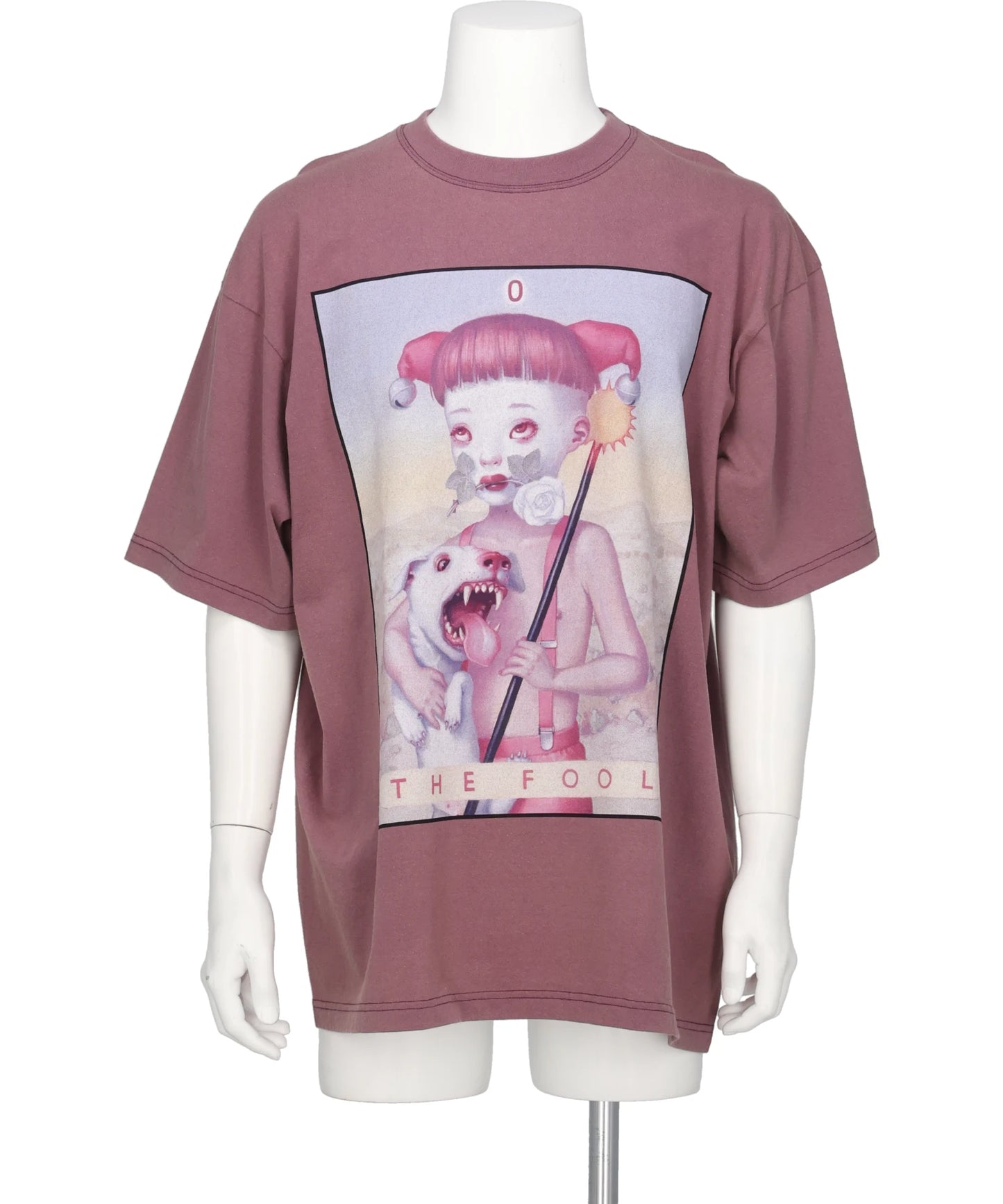 KIDILL(キディル) 2026AW THE FOOL T-SHIRT BIOWASHED ARTWORK BY TREVOR BROWN KL1153