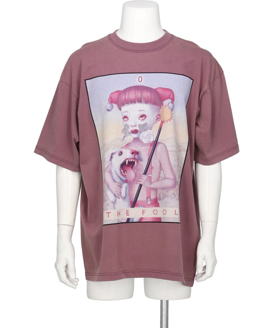KIDILL(キディル) 2026AW THE FOOL T-SHIRT BIOWASHED ARTWORK BY TREVOR BROWN KL1153