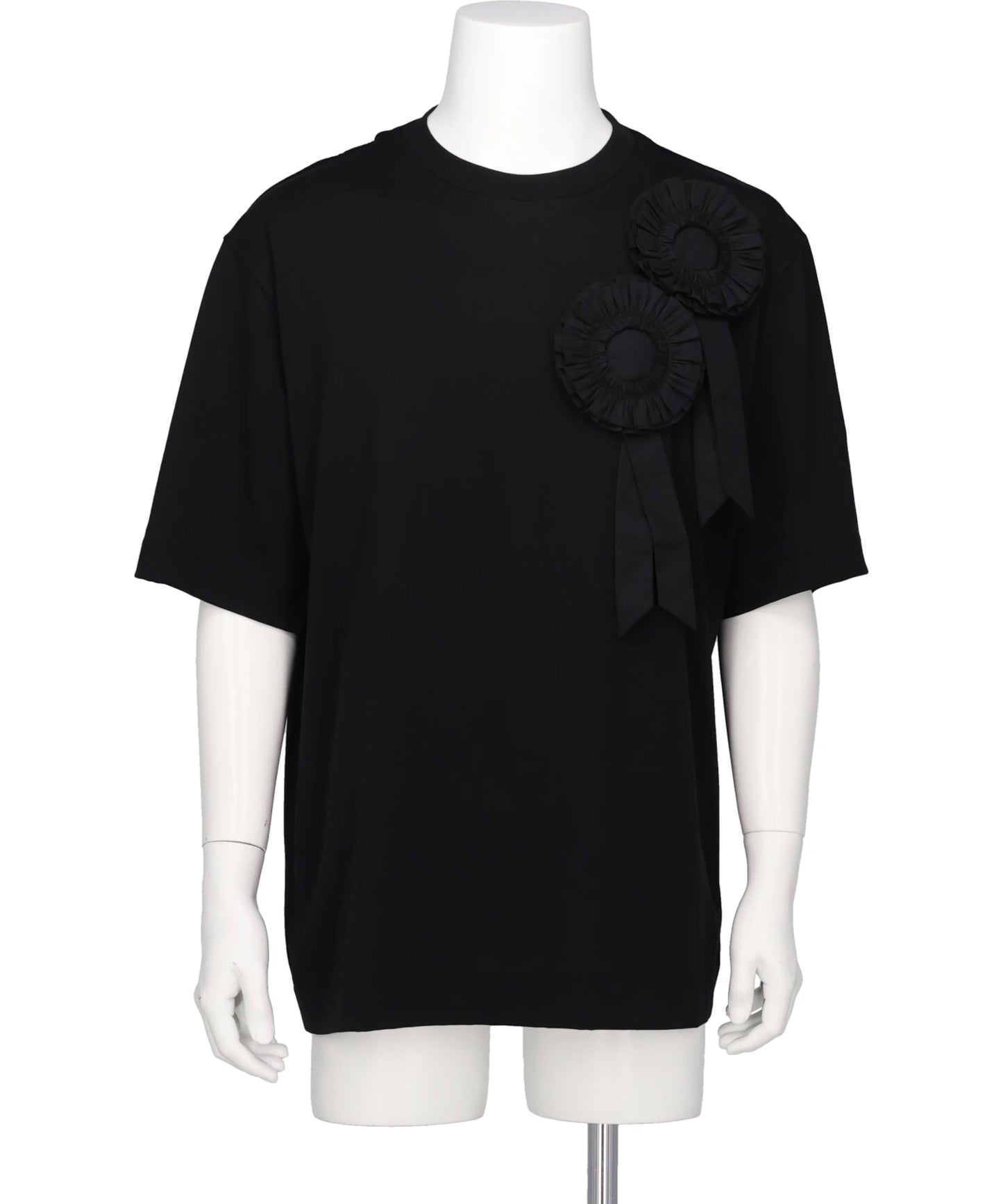 Simone Rocha(シモーネ ロシャ) RUFFLE ROSETTE BOXY T-SHIRT Simone Rocha(シモーネ ロシャ) RUFFLE ROSETTE BOXY T-SHIRT