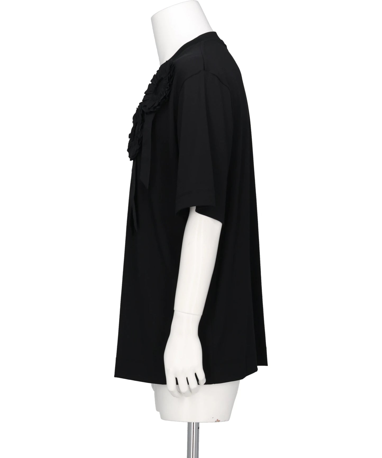 RUFFLE ROSETTE BOXY T-SHIRT