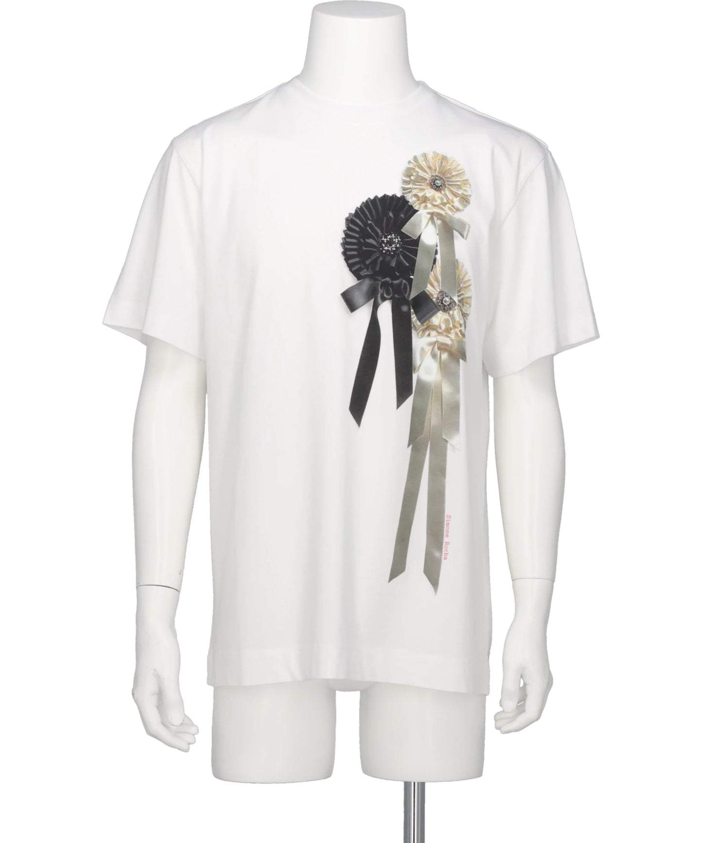 Simone Rocha(シモーネ ロシャ) RIBBON ROSETTE PRINT T-SHIRT
