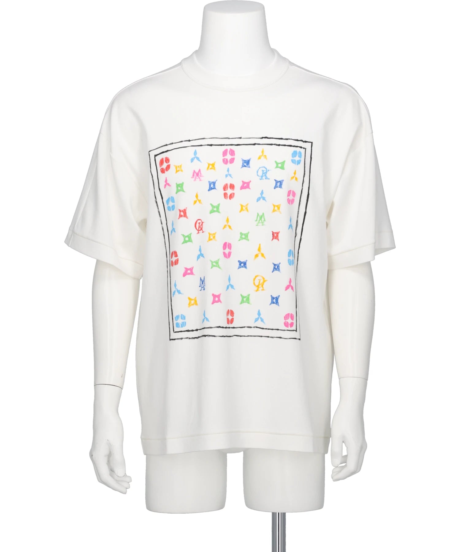 amok(アモク)HAND PAINT MONOGRAM TEE