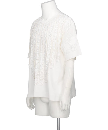 RUFFLE PRINT T-SHIRTS