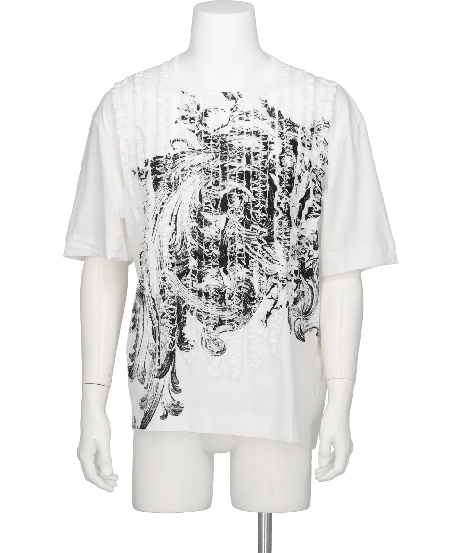 TAAKK(ターク)RUFFLE PRINT T-SHIRTS