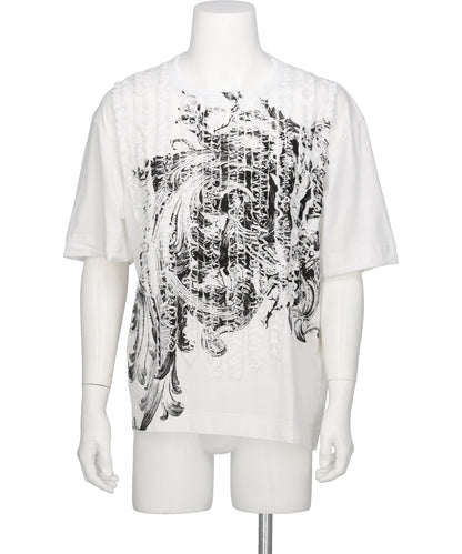 TAAKK(ターク)RUFFLE PRINT T-SHIRTS