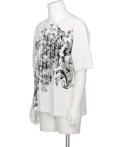 RUFFLE PRINT T-SHIRTS