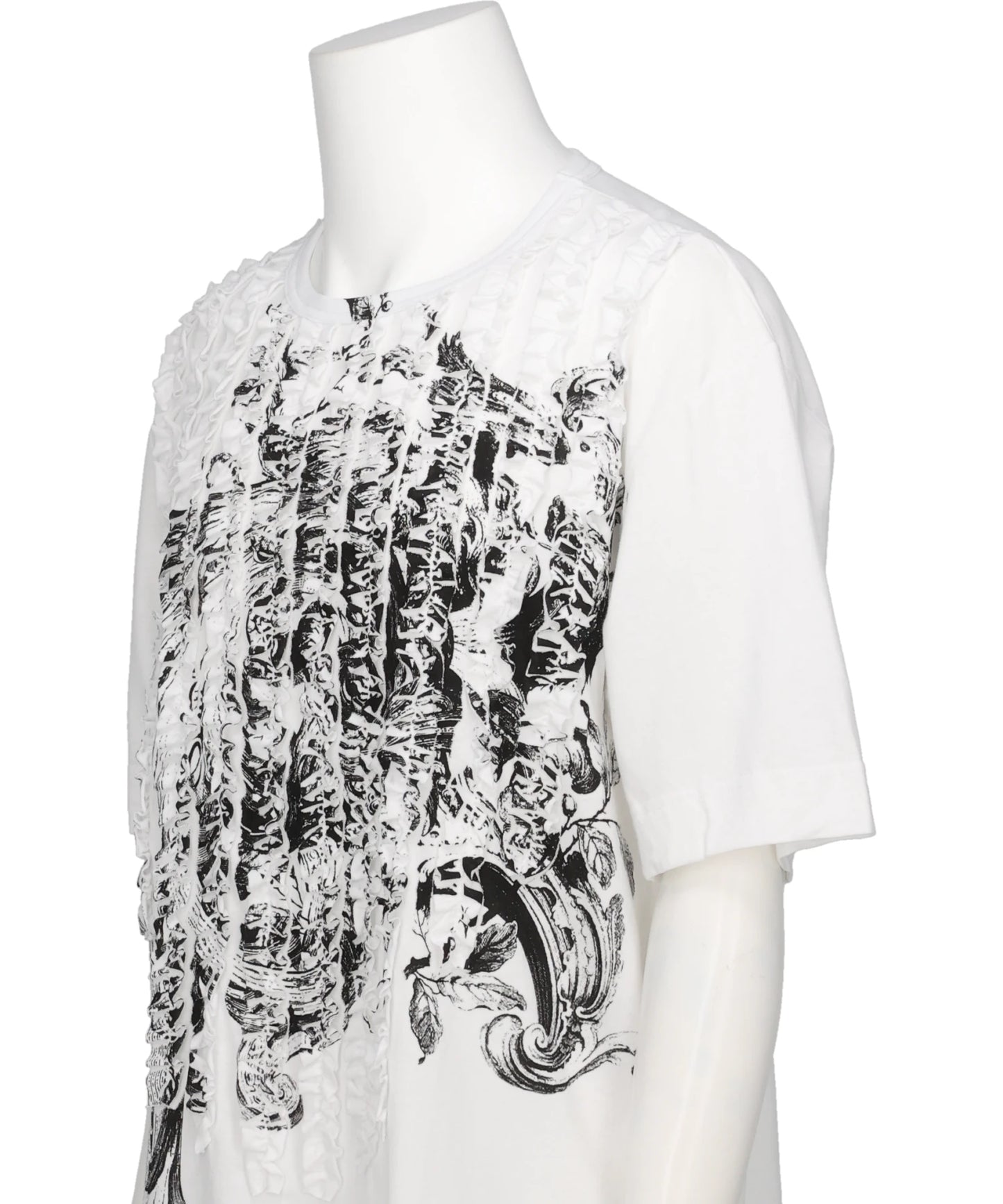 RUFFLE PRINT T-SHIRTS