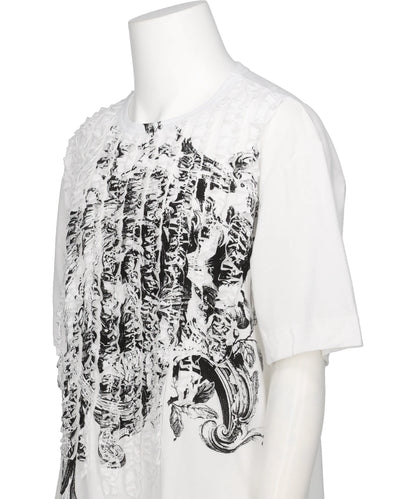 RUFFLE PRINT T-SHIRTS