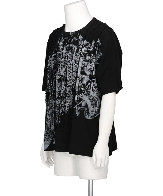RUFFLE PRINT T-SHIRTS