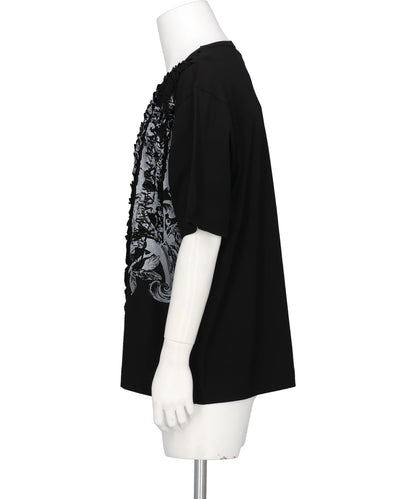 RUFFLE PRINT T-SHIRTS