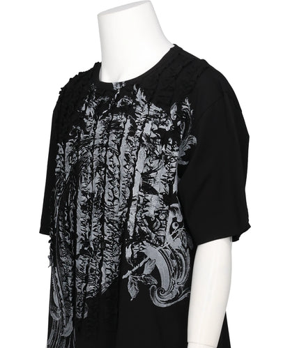 RUFFLE PRINT T-SHIRTS