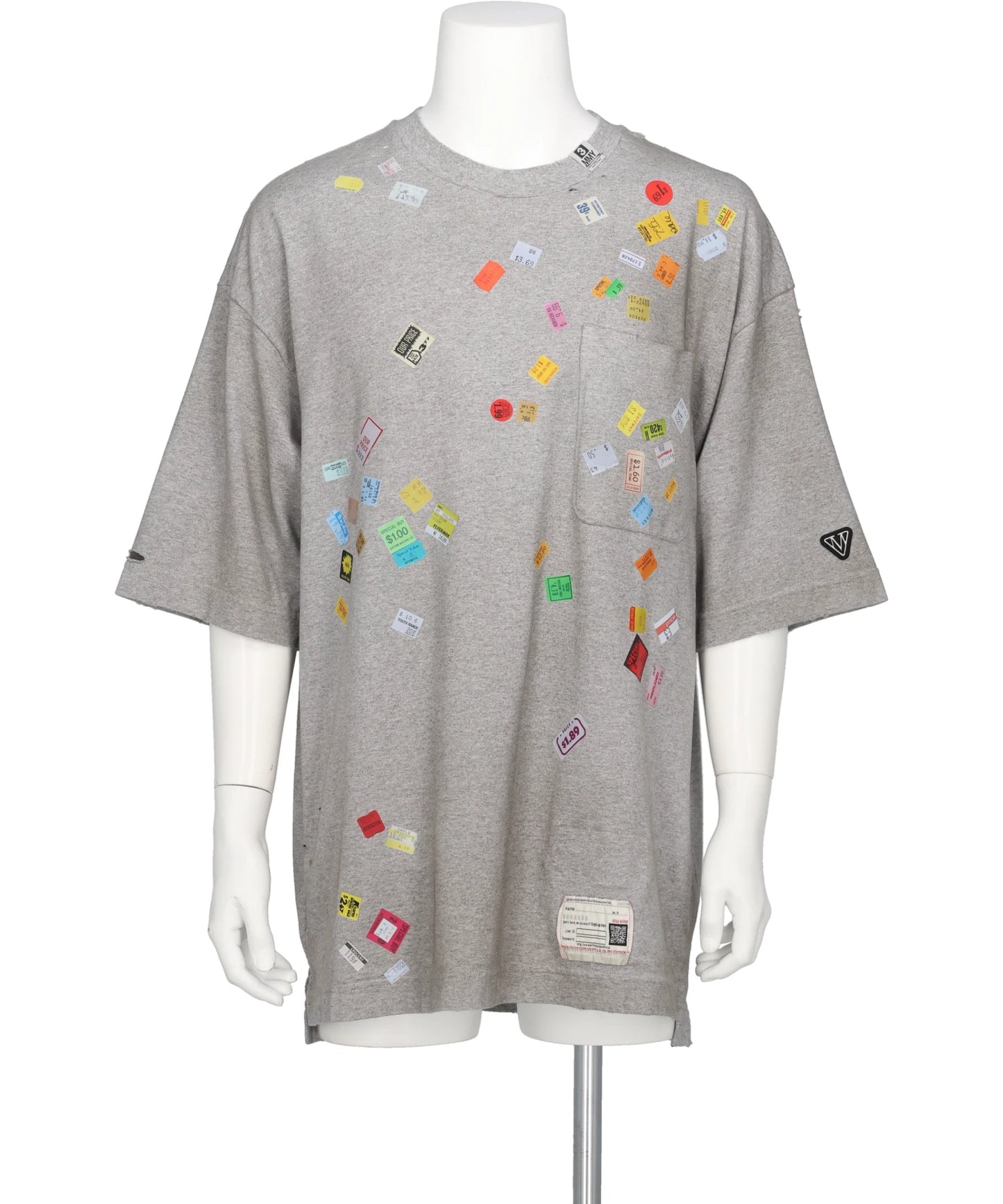Maison MIHARA YASUHIRO(メゾンミハラヤスヒロ) PRICE STICKER TEE