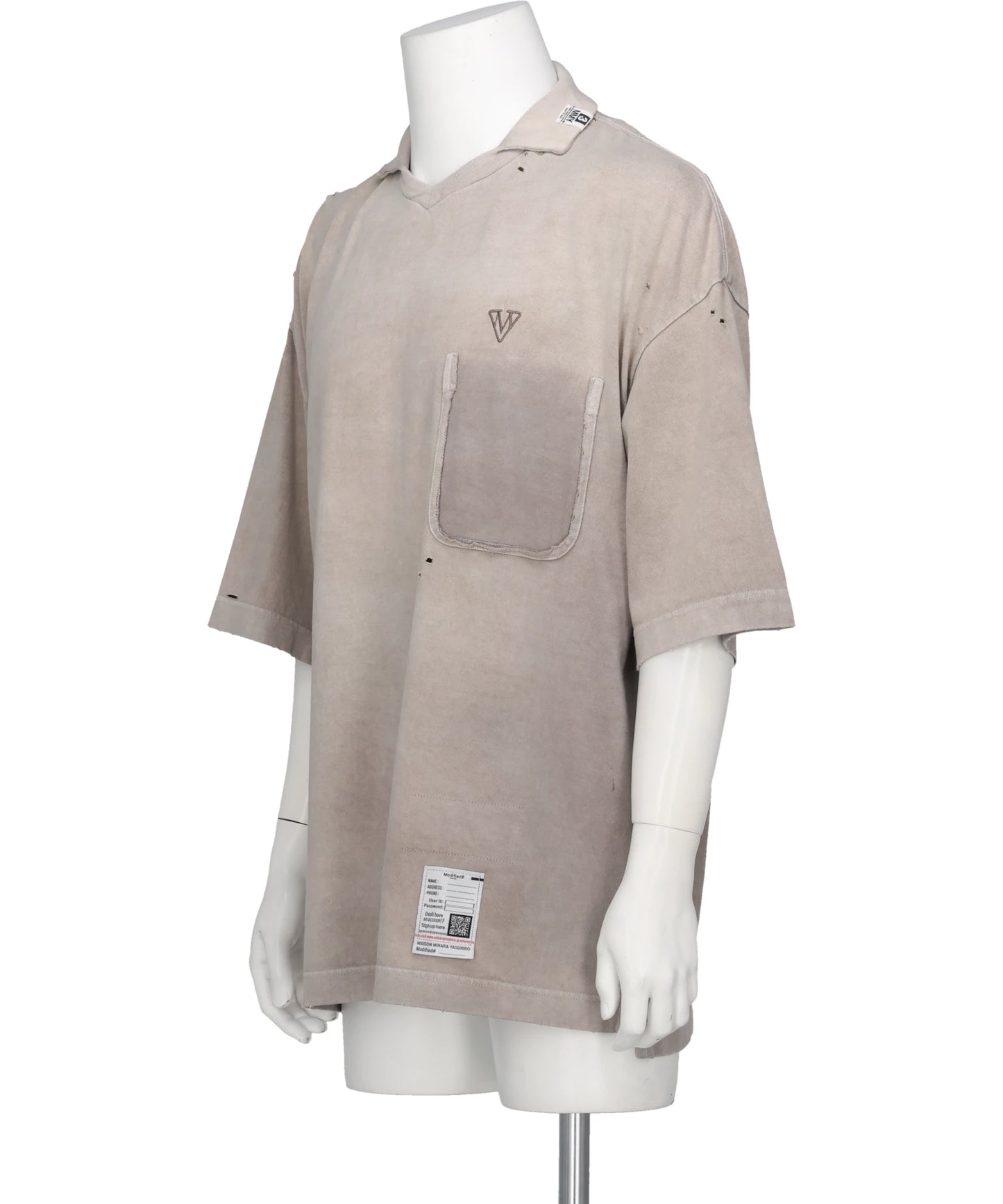 SUN FADED COLLARED TEE