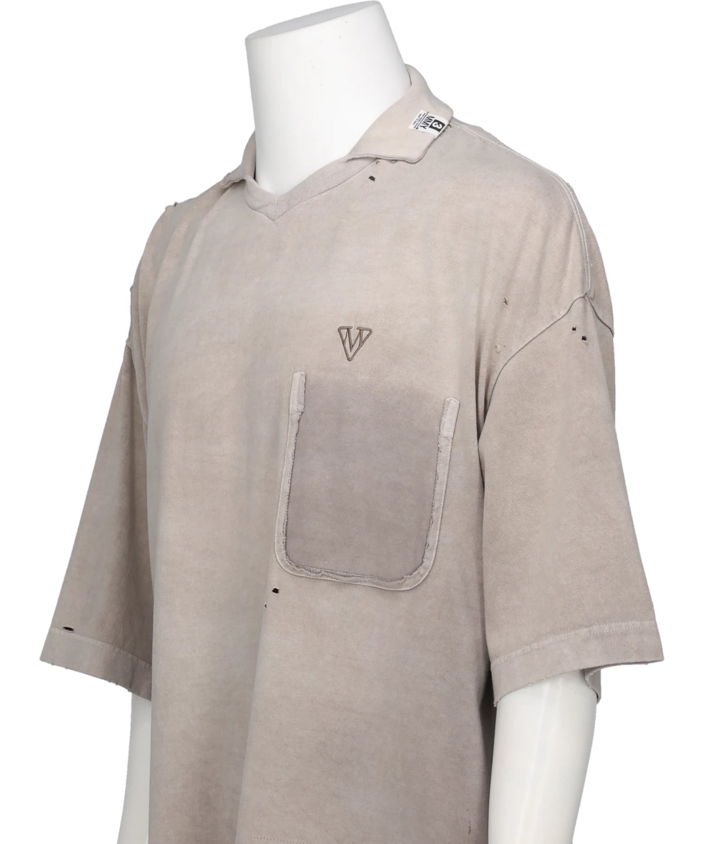 SUN FADED COLLARED TEE