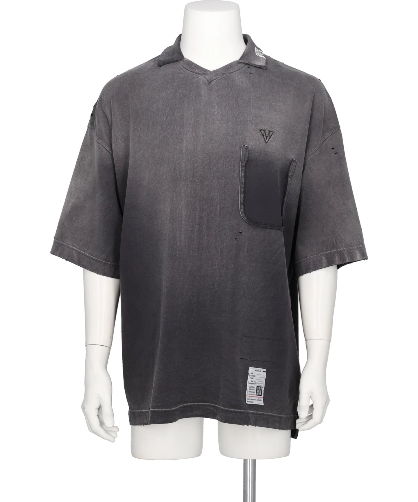 Maison MIHARA YASUHIRO(メゾンミハラヤスヒロ) SUN FADED COLLARED TEE