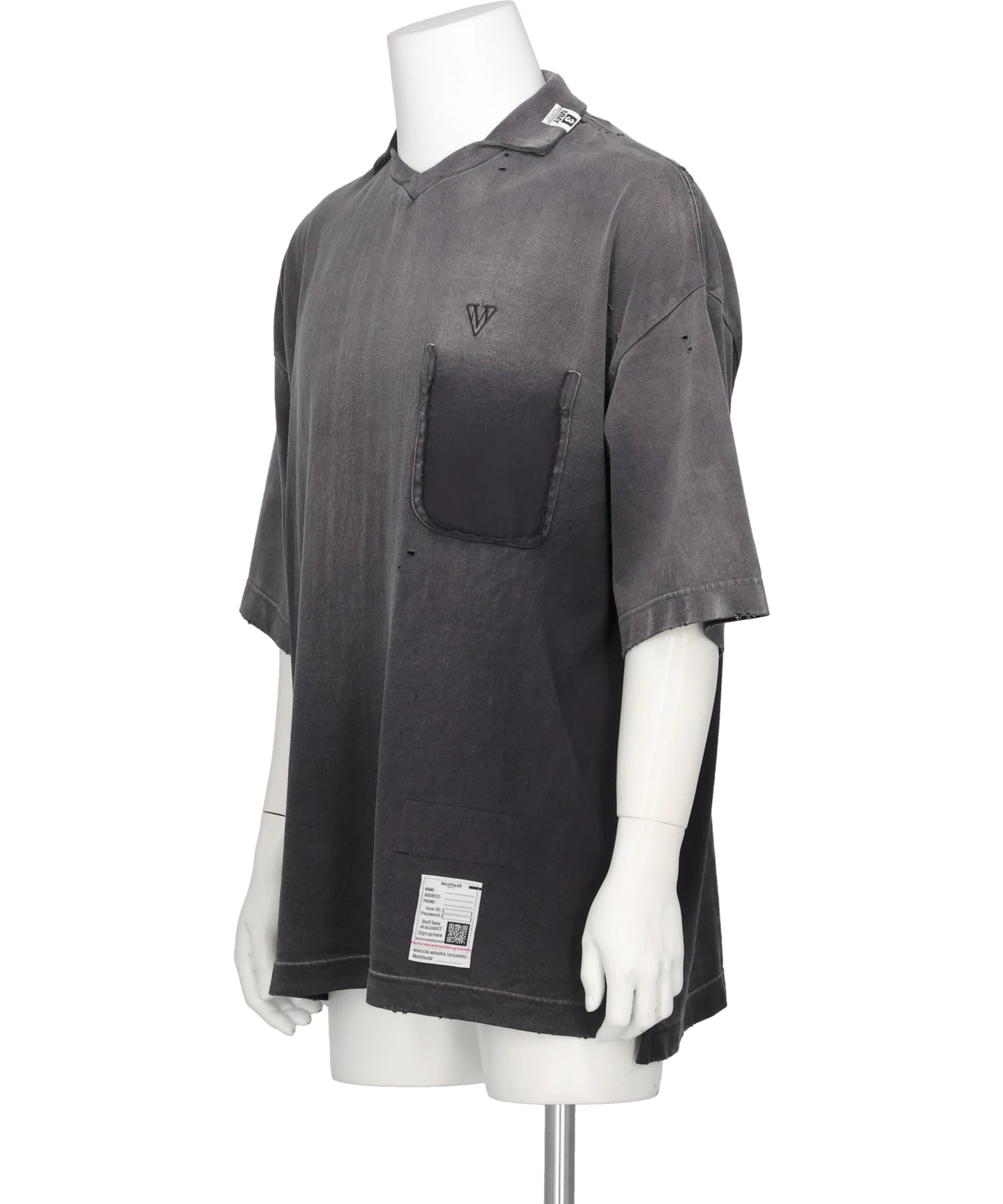 SUN FADED COLLARED TEE
