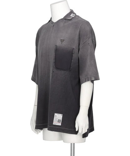 SUN FADED COLLARED TEE