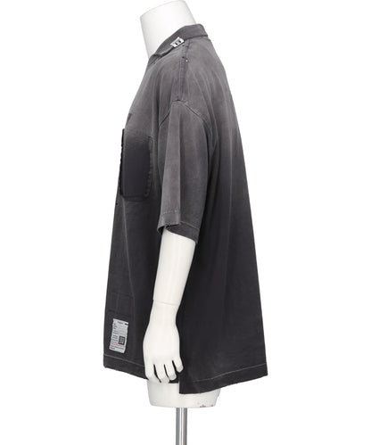 SUN FADED COLLARED TEE
