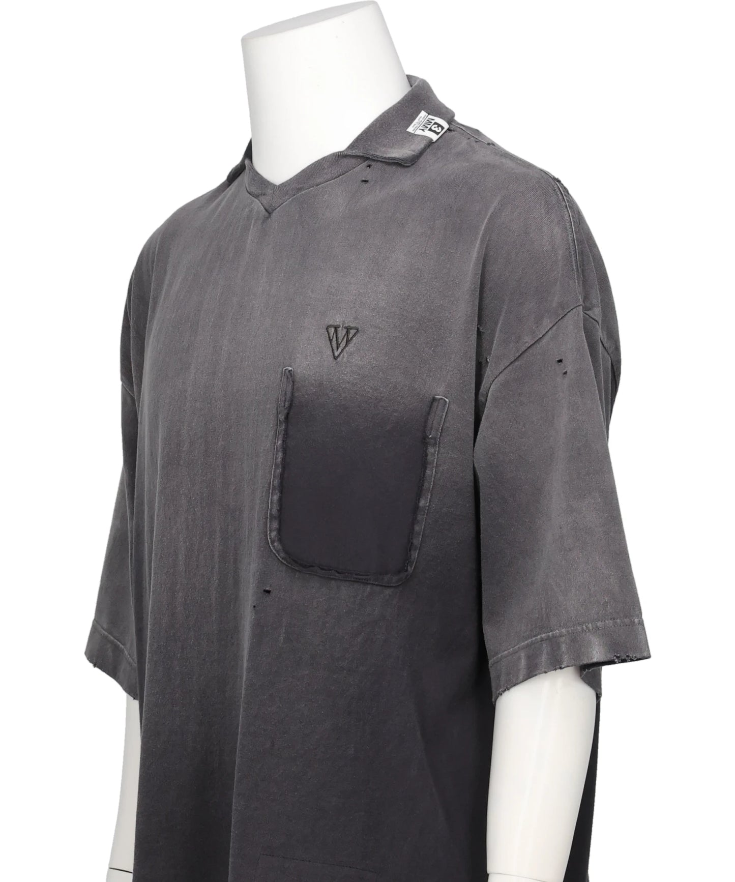 SUN FADED COLLARED TEE