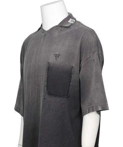 SUN FADED COLLARED TEE