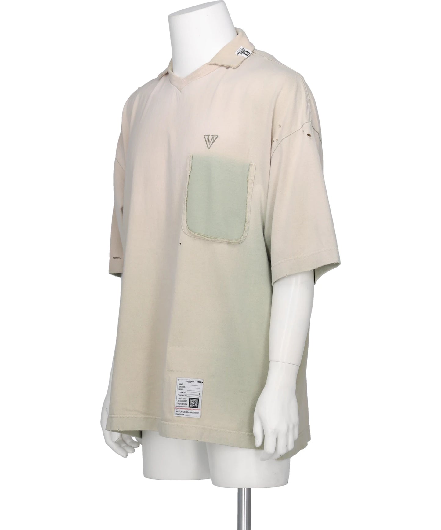 SUN FADED COLLARED TEE