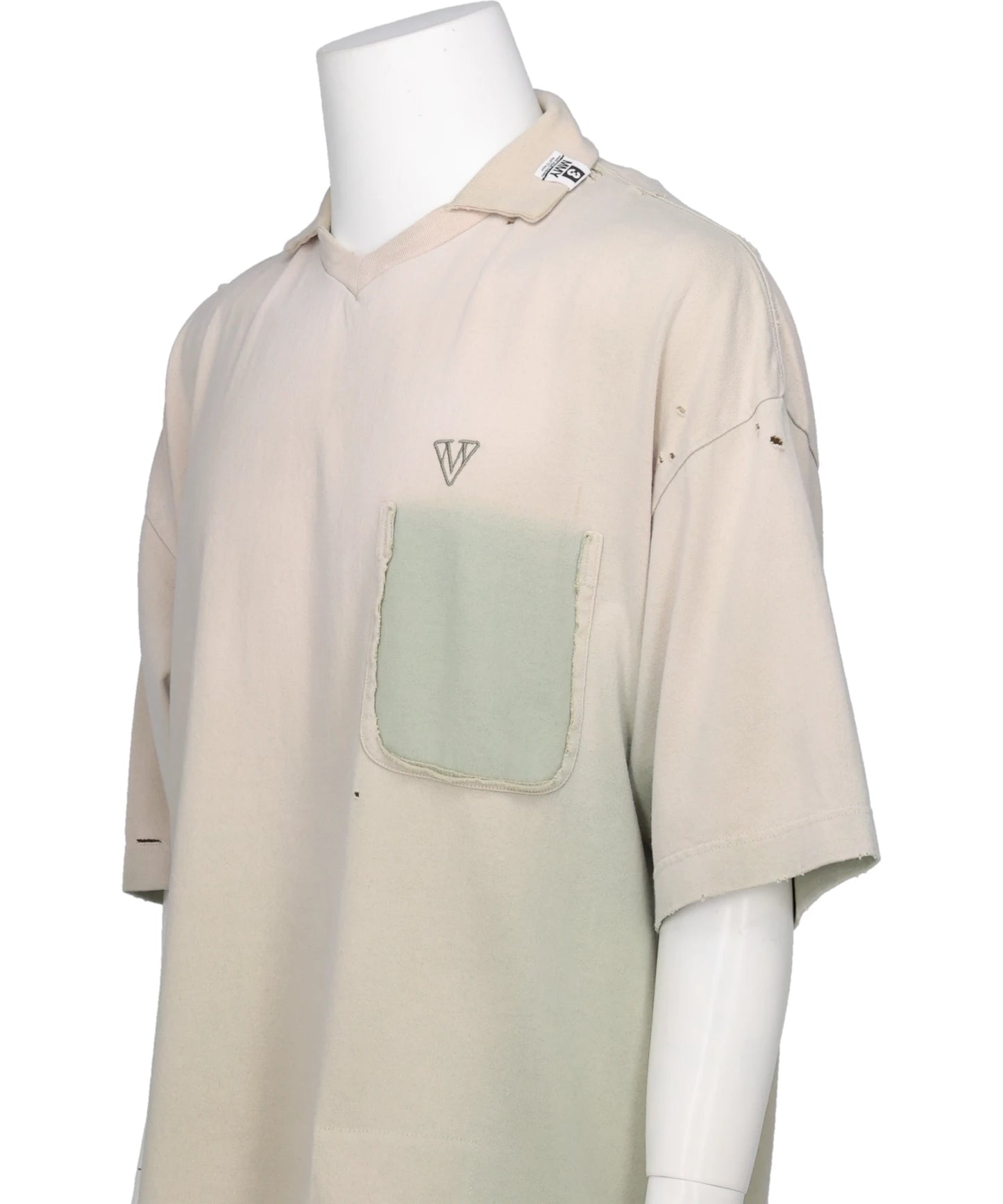 SUN FADED COLLARED TEE