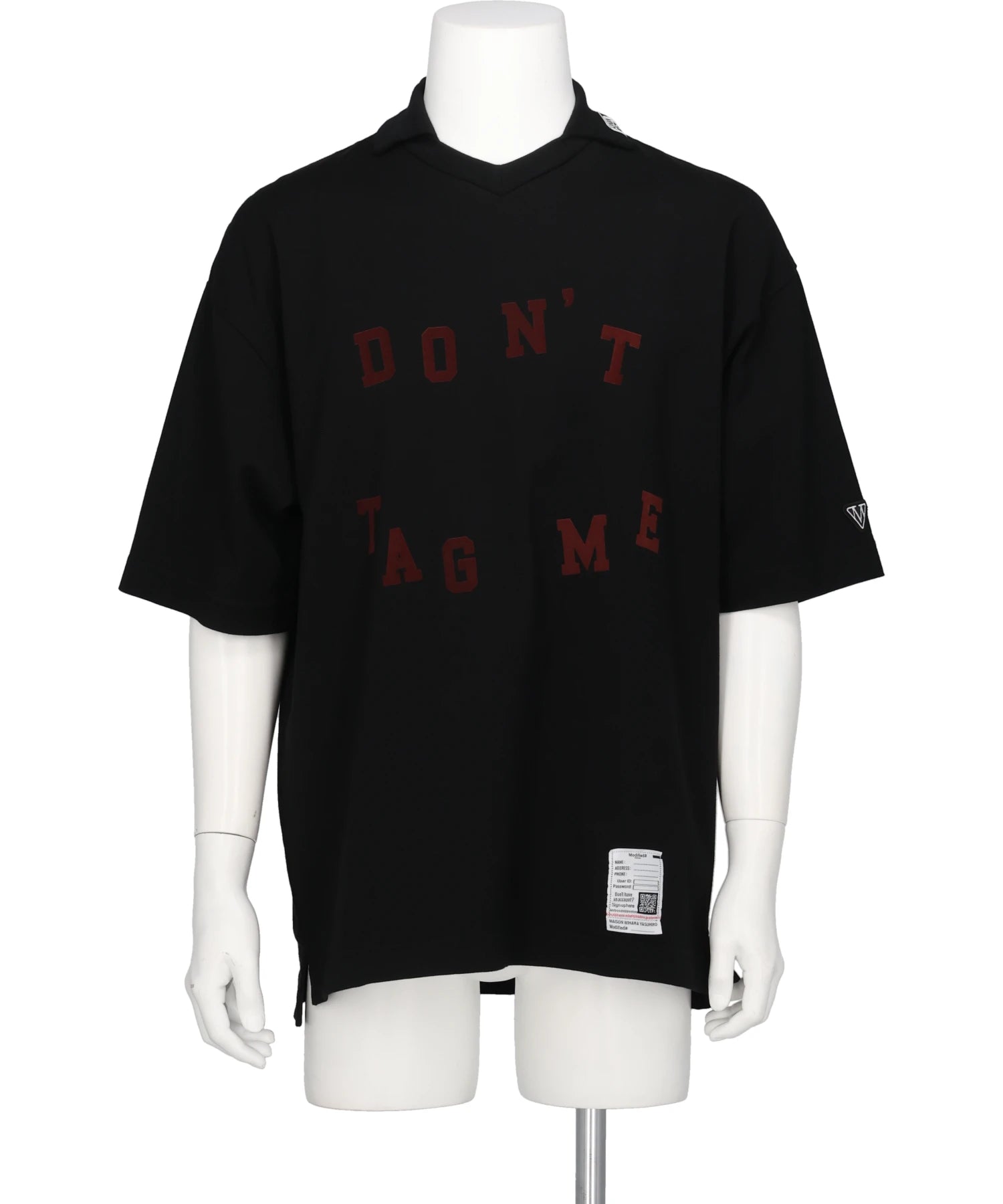 Maison MIHARA YASUHIRO(メゾンミハラヤスヒロ) DON'T TAG ME FLOCKY COLLARED TEE