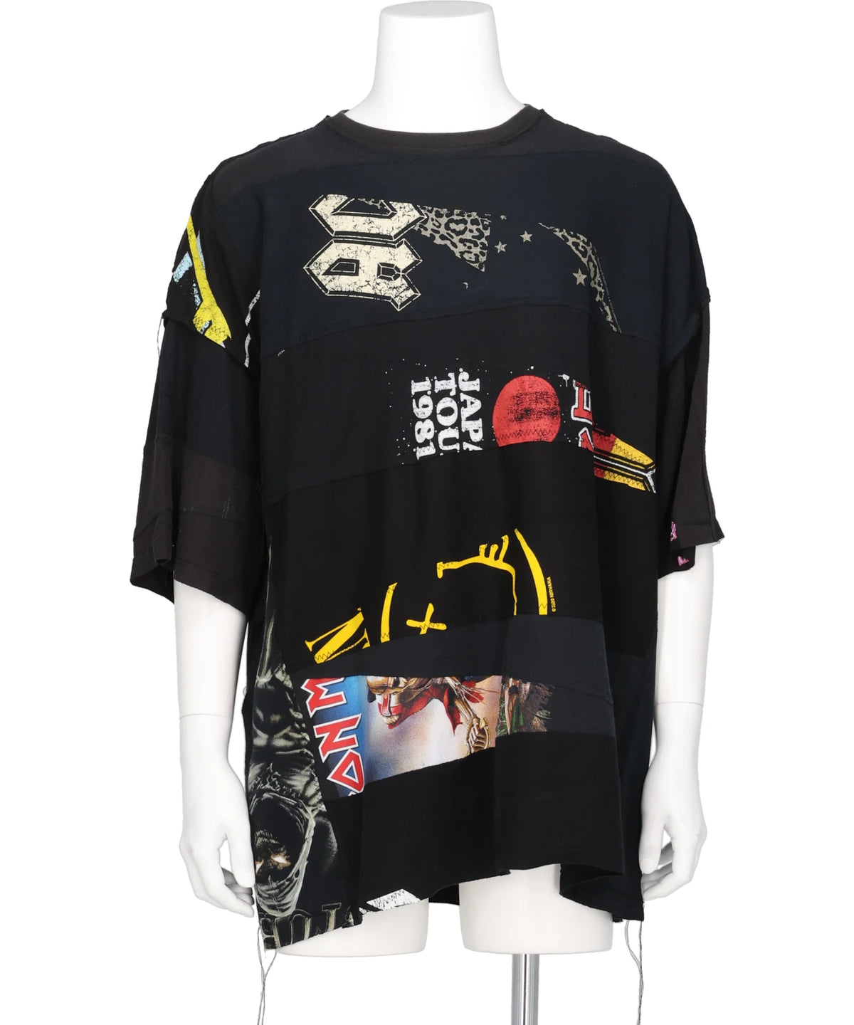 DISCOVERED(ディスカバード) NEWSED / PATCHWORK BAND TEE　DC-NS-T-09
